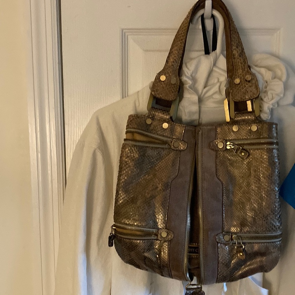 Jimmy Choo snake skin purse